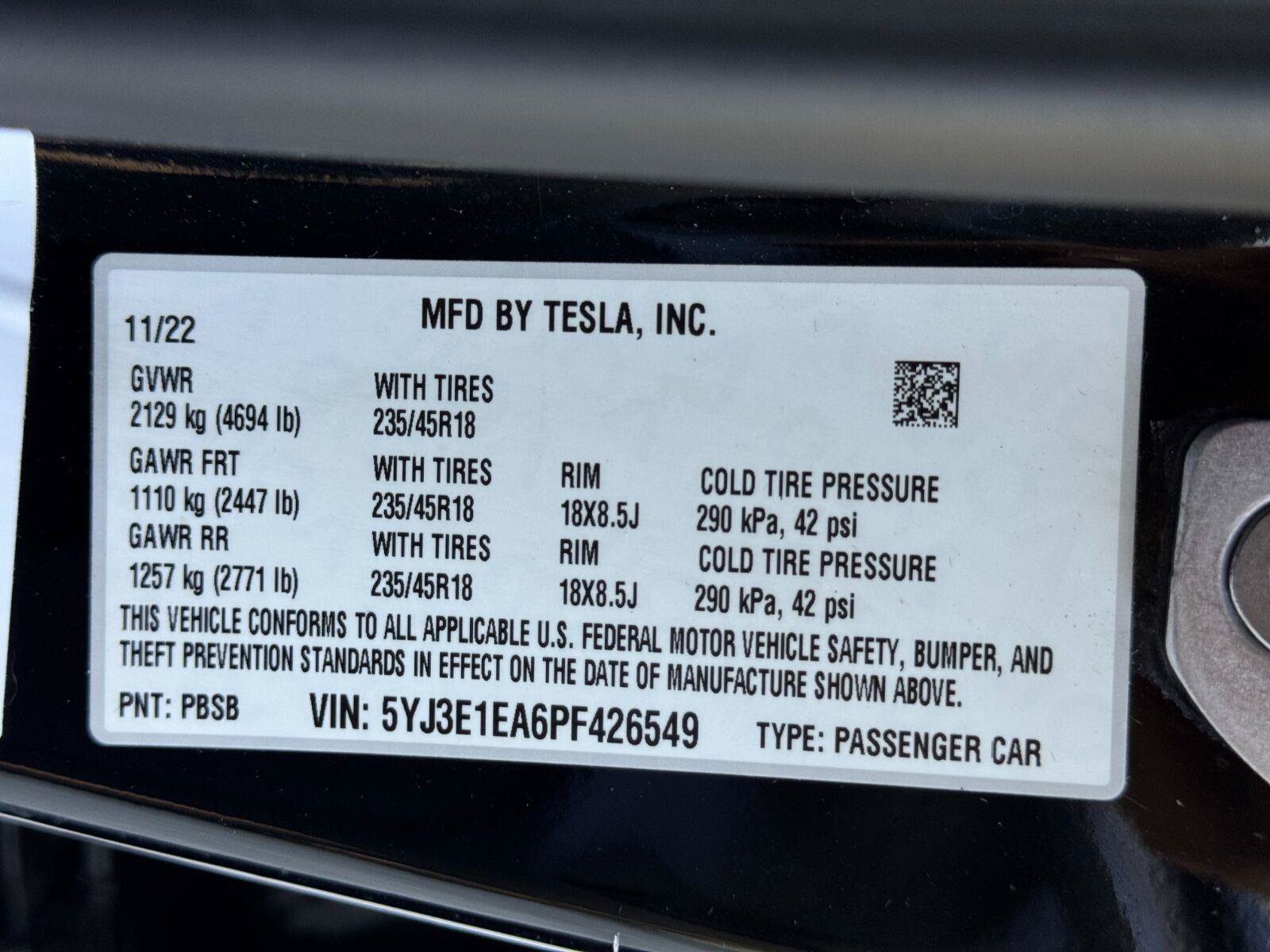 Used 2023 Tesla Model 3 Standard Range RWD image 45
