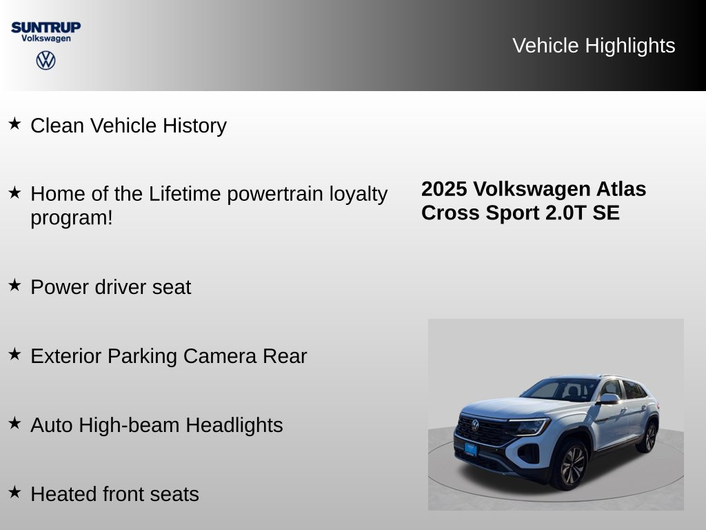 Used 2025 Volkswagen Atlas Cross Sport SE AWD/4WD image 8