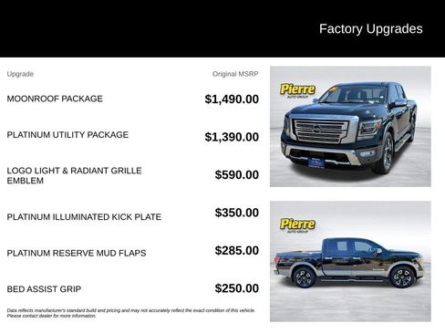 Used 2021 Nissan Titan Platinum Reserve w/ Moonroof Package RWD image 13