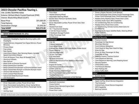 Used 2023 Chrysler Pacifica Touring-L FWD image 20