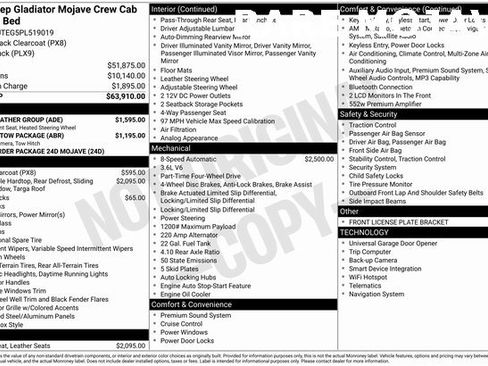 Used 2023 Jeep Gladiator Mojave w/ Cold Weather Group image 25