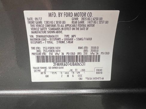 Used 2018 Ford Flex Limited w/ Equipment Group 303A AWD/4WD image 28