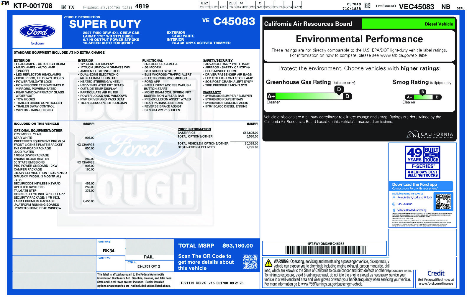 New 2027 Ford F450 Lariat w/ Lariat Premium Package AWD/4WD image 29
