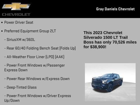 Certified 2023 Chevrolet Silverado 1500 LT Trail Boss image 11
