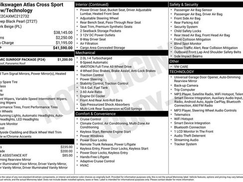 Used 2021 Volkswagen Atlas Cross Sport SE w/ Panoramic Sunroof Package AWD/4WD image 6