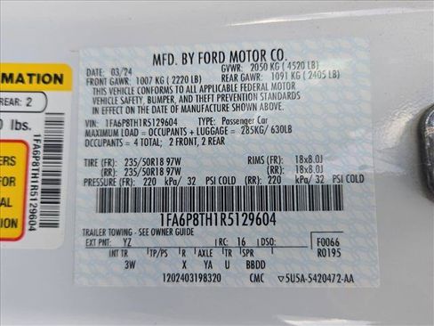 Used 2024 Ford Mustang Premium RWD image 23