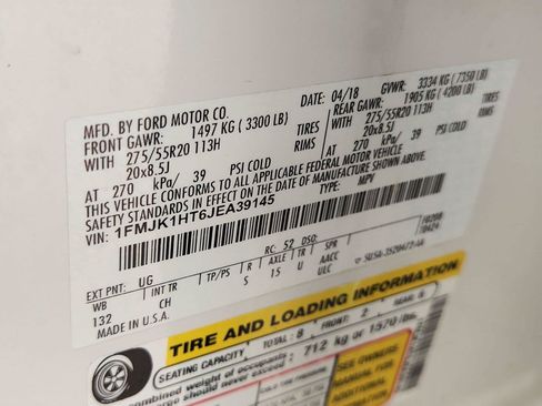 Used 2018 Ford Expedition Max XLT w/ Equipment Group 202A RWD image 34