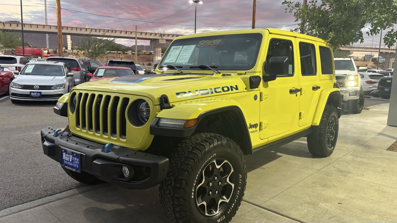 Used 2022 Jeep Wrangler Unlimited Rubicon 4xe w/ Steel Bumper Group AWD/4WD image 12