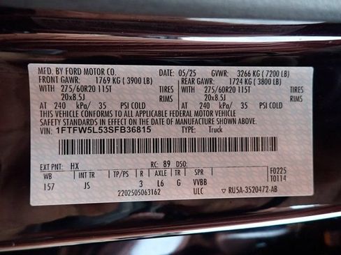 Certified 2025 Ford F150 Lariat w/ Equipment Group 501A Mid AWD/4WD image 23
