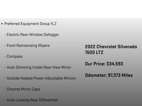 Used 2022 Chevrolet Silverado 1500 LTZ w/ LTZ Convenience Package II AWD/4WD image 18