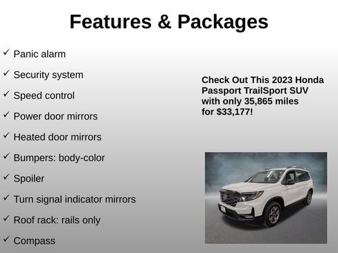 Certified 2023 Honda Passport TrailSport image 24