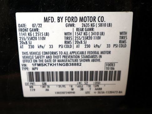 Certified 2022 Ford Explorer ST-Line w/ Class IV Trailer Tow Package RWD image 41
