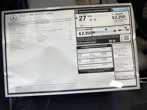 Certified 2025 Mercedes-Benz C 300 4MATIC Sedan image 38