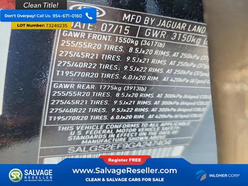 Used 2016 Land Rover Range Rover Supercharged image 17