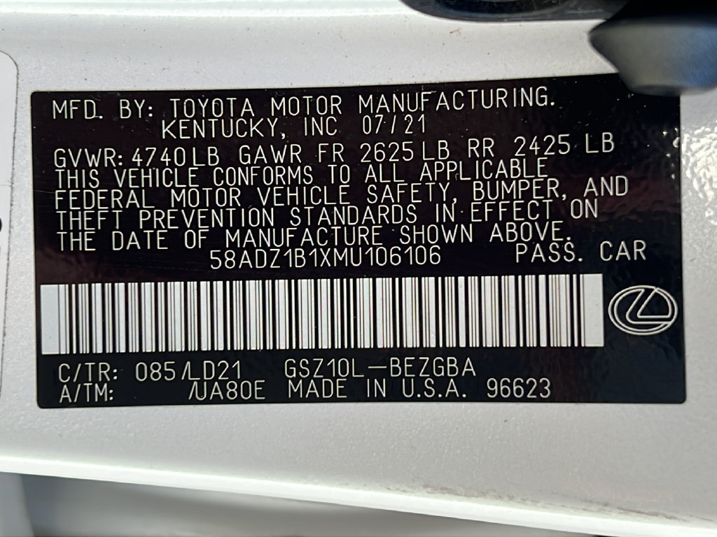 Used 2021 Lexus ES 350 w/ Premium Package FWD image 24