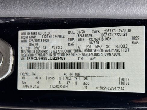 Used 2020 Ford Escape SEL image 40