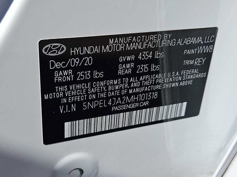 Certified 2021 Hyundai Sonata SEL image 34