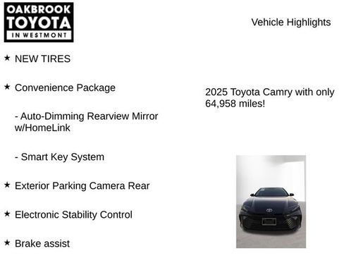 Used 2025 Toyota Camry LE w/ Convenience Package image 7