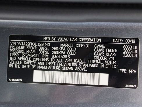 Used 2020 Volvo XC90 T6 Momentum w/ Protection Package Premier AWD/4WD image 31