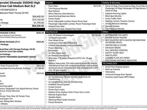 Used 2022 Chevrolet Silverado 3500 High Country w/ Safety Package II AWD/4WD image 6