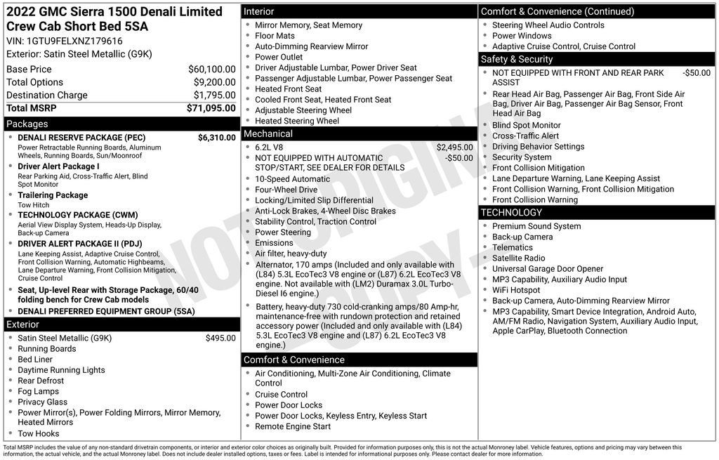 Certified 2022 GMC Sierra 1500 Denali w/ Denali Reserve Package AWD/4WD image 20