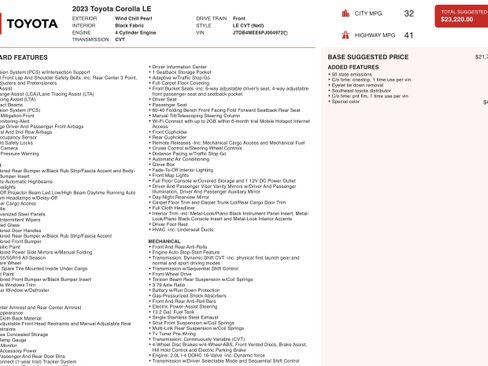 Used 2023 Toyota Corolla LE image 4