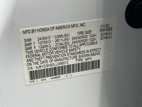 Used 2020 Acura MDX w/ Technology Package FWD image 23