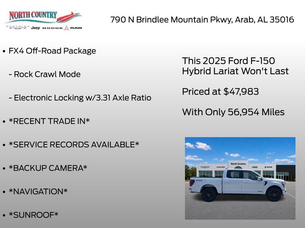 Used 2025 Ford F150 Lariat w/ Equipment Group 501A Mid AWD/4WD image 17