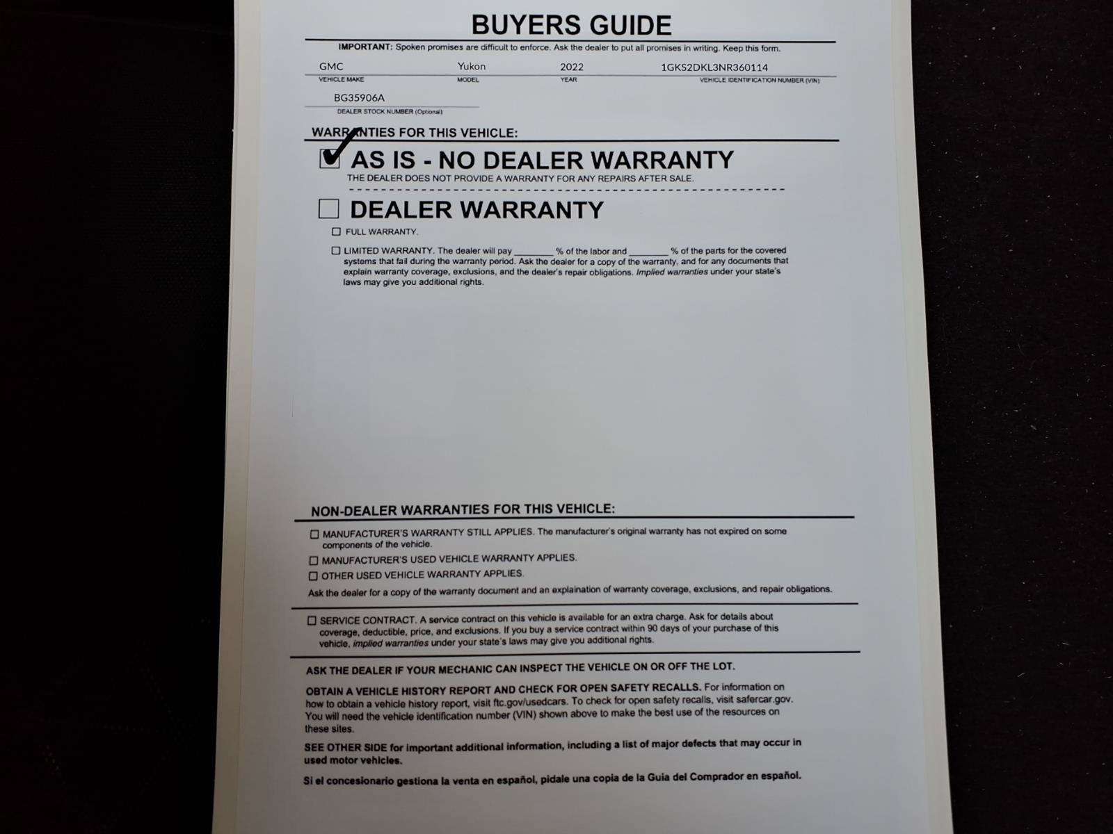 Used 2022 GMC Yukon Denali AWD/4WD image 37