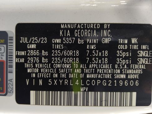 Used 2023 Kia Sorento S w/ Panoramic Sunroof Package FWD image 33