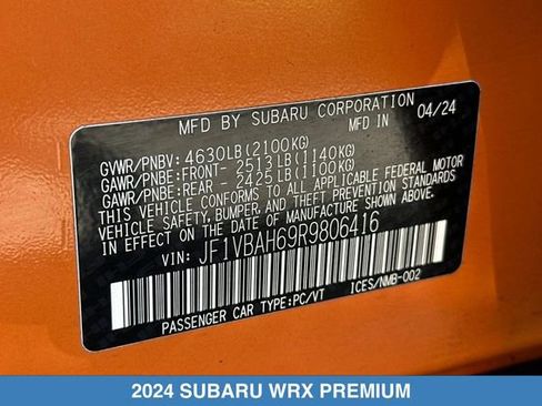 Used 2024 Subaru WRX Premium AWD/4WD image 31