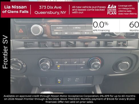 New 2026 Nissan Frontier SV w/ Tow Package image 24