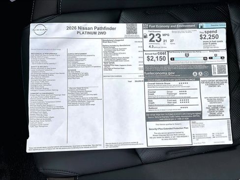 New 2026 Nissan Pathfinder Platinum w/ Accent Package image 21