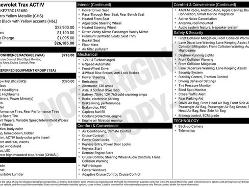 Certified 2024 Chevrolet Trax ACTIV w/ Driver Confidence Package FWD image 2
