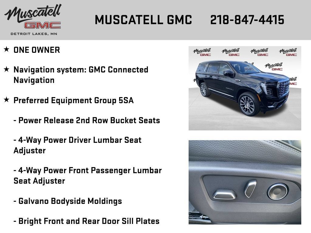 Used 2026 GMC Yukon Denali w/ Sun & Power Step Package AWD/4WD image 6