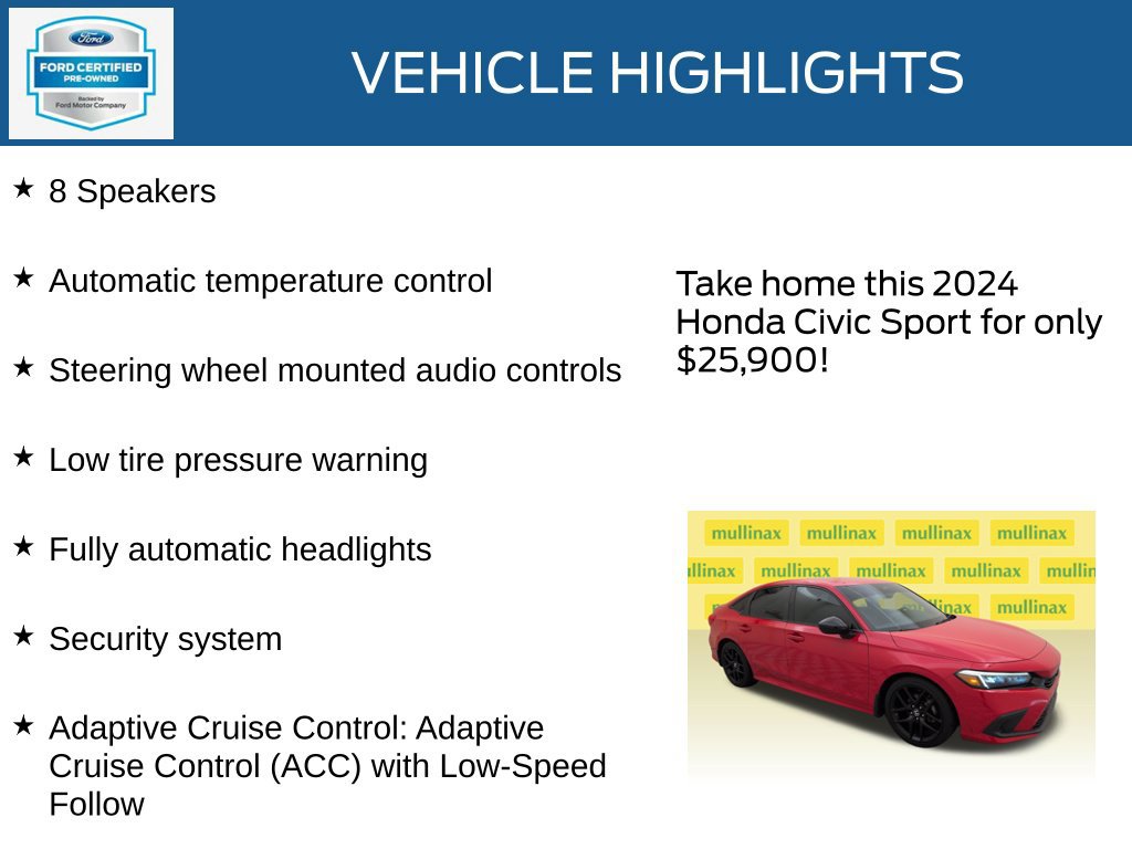 Used 2024 Honda Civic Sport image 22