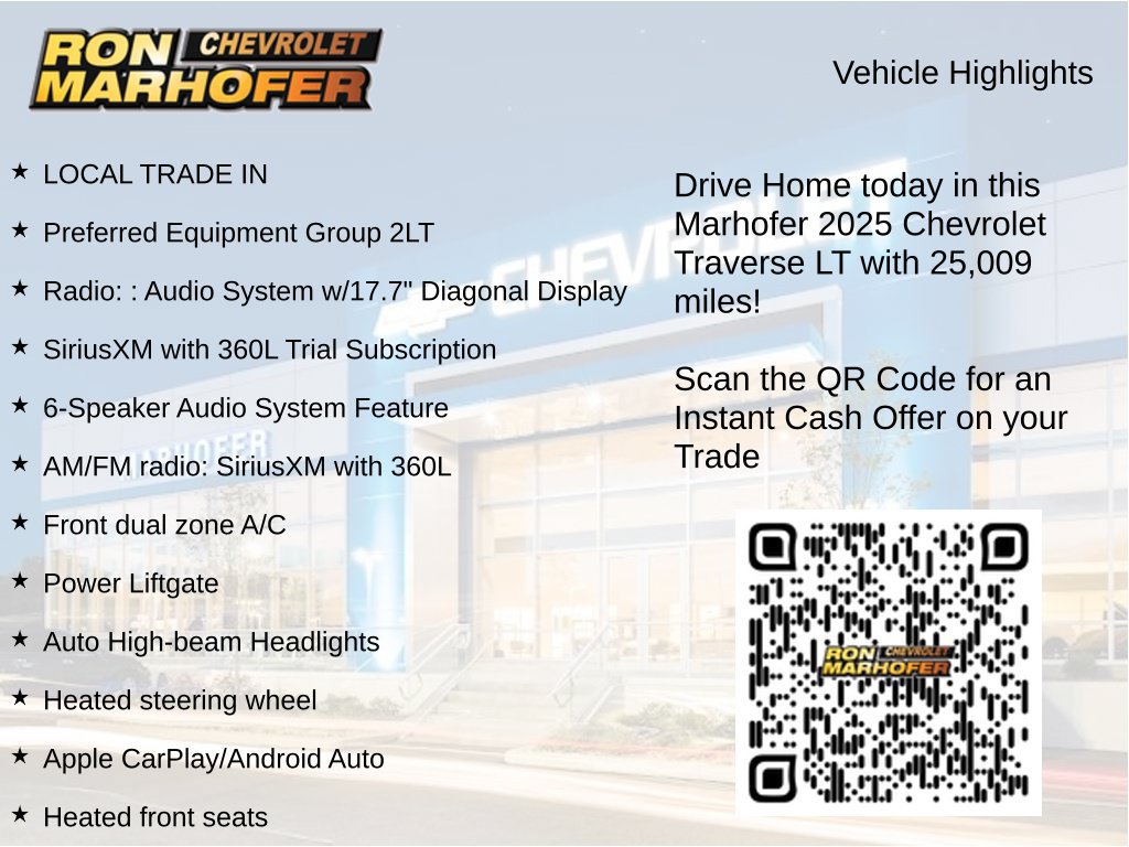 Used 2025 Chevrolet Traverse LT w/ Midnight/Sport Edition AWD/4WD image 15