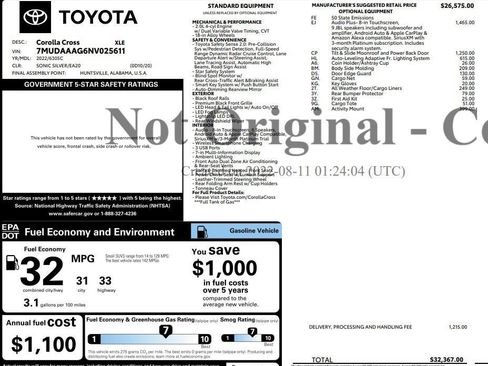Used 2022 Toyota Corolla Cross XLE w/ Convenience Package image 2