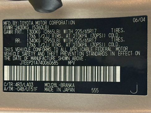 Used 2004 Toyota Highlander 4WD V6 image 28