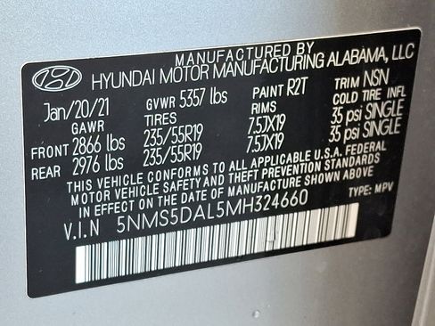 Used 2021 Hyundai Santa Fe Calligraphy image 30