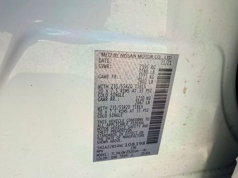 Used 2022 Nissan Murano SV w/ SV Midnight Edition Package image 17