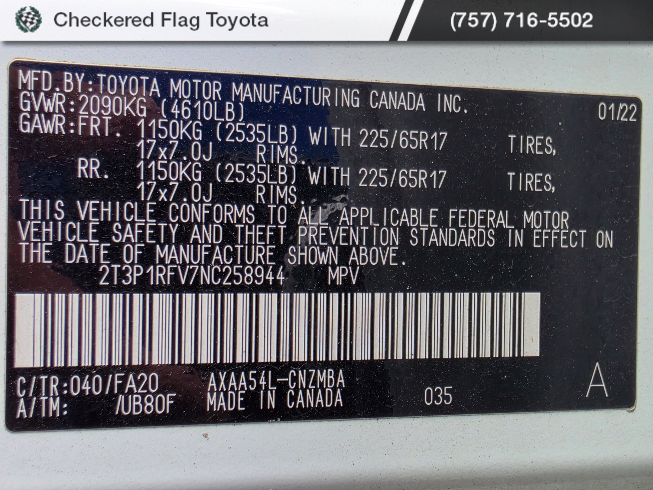 Used 2022 Toyota RAV4 XLE w/ Convenience Package AWD/4WD image 21