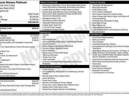 Used 2023 Nissan Murano Platinum w/ Cargo Package FWD image 28