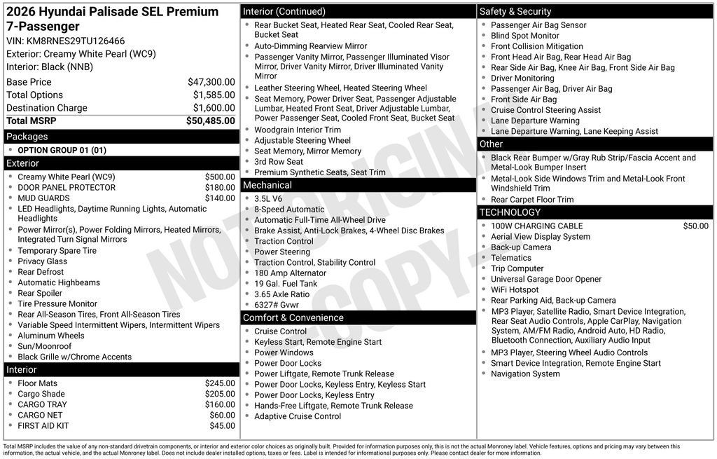 Certified 2026 Hyundai Palisade SEL AWD/4WD image 33