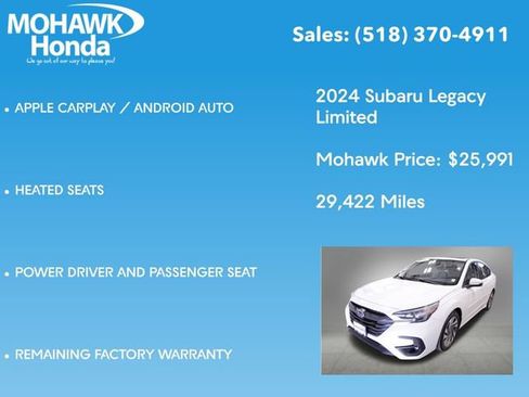Used 2024 Subaru Legacy Limited image 14