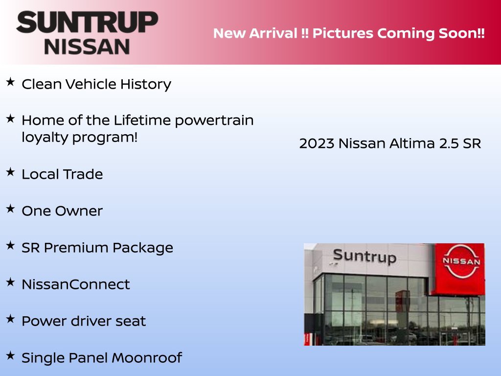Certified 2023 Nissan Altima 2.5 SR w/ SR Premium Package FWD image 3