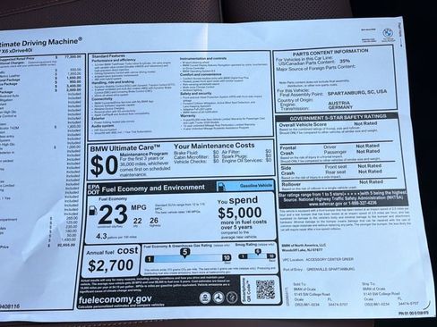 New 2026 BMW X6 xDrive40i image 35