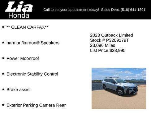 Used 2023 Subaru Outback Limited AWD/4WD image 7