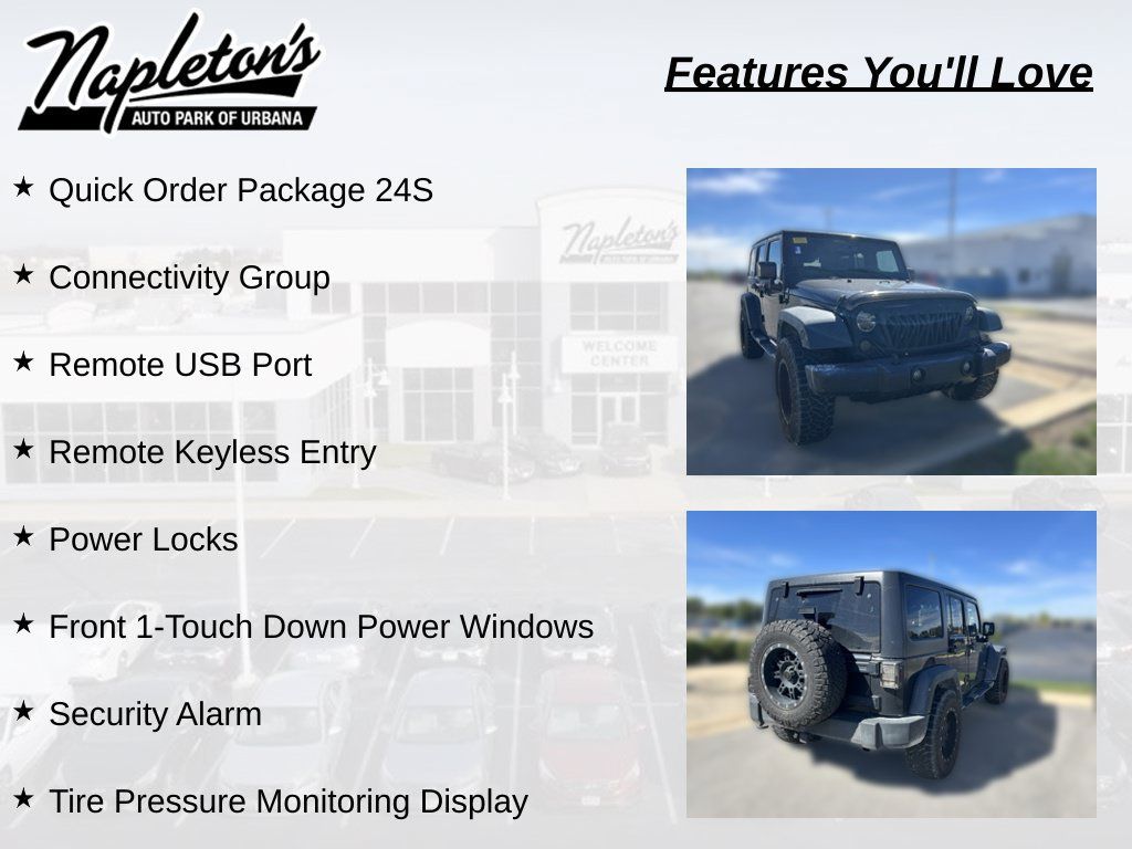 Used 2017 Jeep Wrangler Unlimited Sport w/ Quick Order Package 24S AWD/4WD image 6