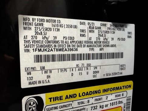 Used 2021 Ford Expedition Max Limited AWD/4WD image 34